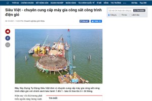Siêu Việt - chuyên cung cấp máy gia công sắt công trình điện gió - Cafef.vn