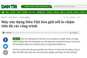 Máy xây dựng Siêu Việt hóa giải nỗi lo chậm tiến độ các công trình - Dantri.com.vn