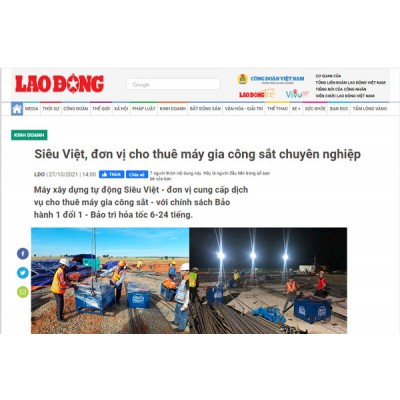Siêu Việt, đơn vị cho thuê máy gia công sắt chuyên nghiệp - Laodong.vn