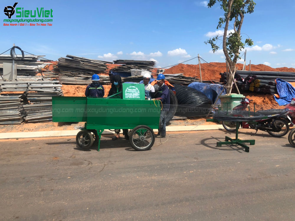Hình ảnh máy bẻ đai sắt Siêu Việt cung cấp tại Dự Án Nova World Phan Thiết