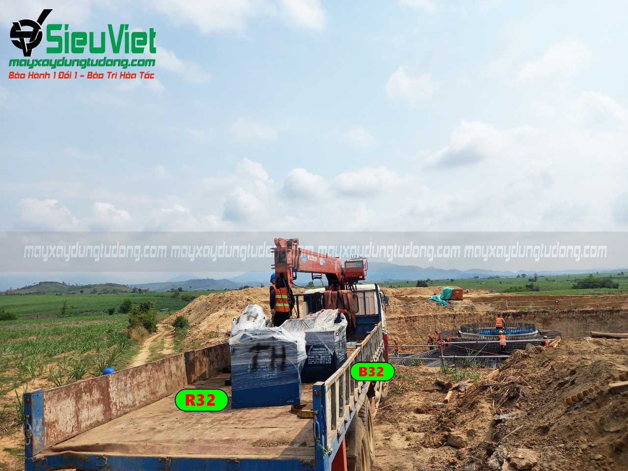 Hoạt động bàn giao máy gia công sắt của Siêu Việt tại dự án