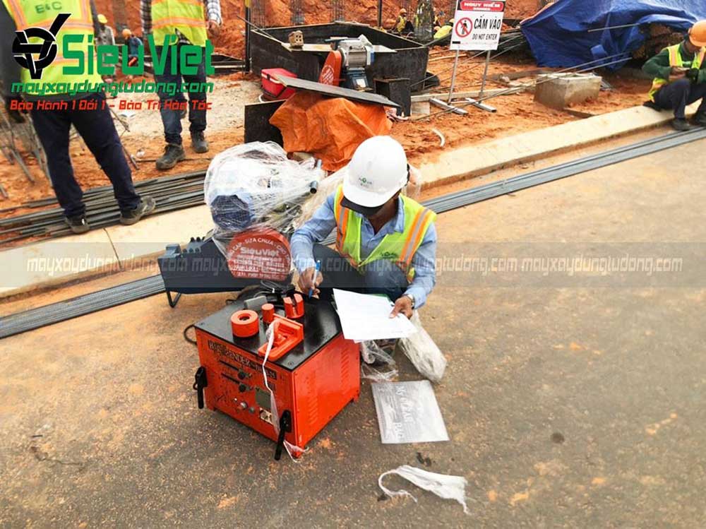 Siêu Việt cung cấp máy uốn cắt sắt tại công trình